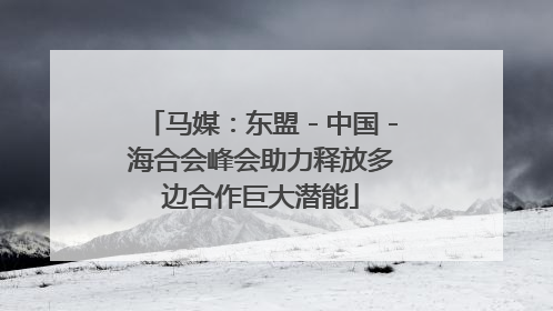 马媒：东盟－中国－海合会峰会助力释放多边合作巨大潜能