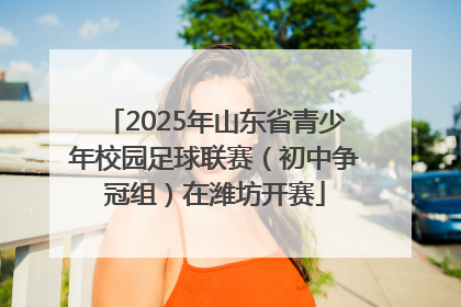 2025年山东省青少年校园足球联赛（初中争冠组）在潍坊开赛