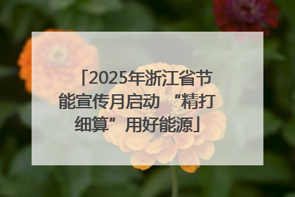 2025年浙江省节能宣传月启动 “精打细算”用好能源