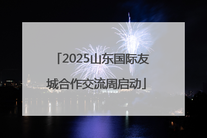 2025山东国际友城合作交流周启动