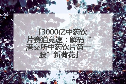 3000亿中药饮片赛道竞速：解码“港交所中药饮片第一股”新荷花