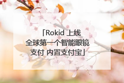 Rokid 上线全球第一个智能眼镜支付 内置支付宝